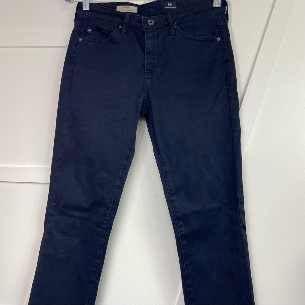 Ag Adriano Goldschmied Blue Straight Leg Denim